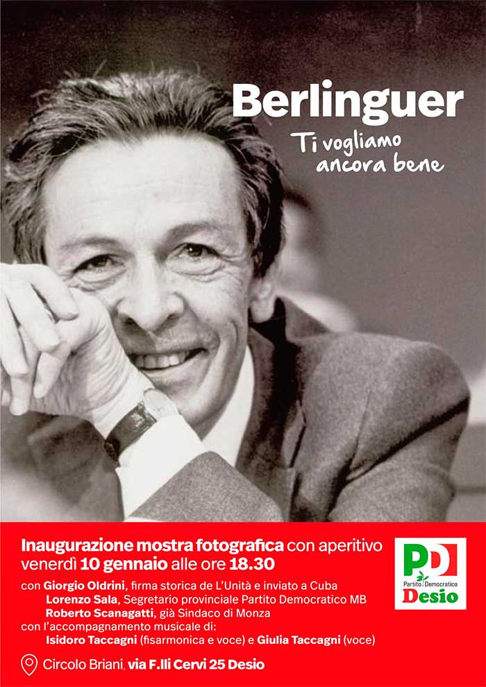 Berlinguer inaugurazione Desio