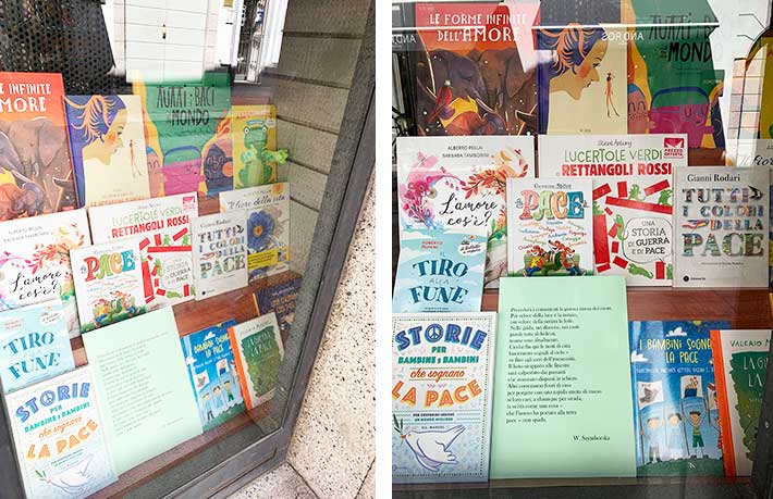 vetrina libri e libri